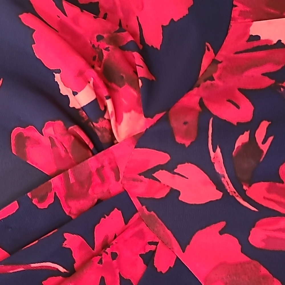 JonesWear Dress Red floral - Picture 3 of 4